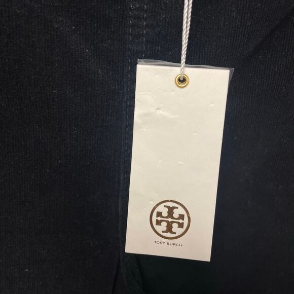 NWT Tory Burch Billet Legging Side Zip High Rise Black Corduroy Womens Size 29 - Picture 7 of 9